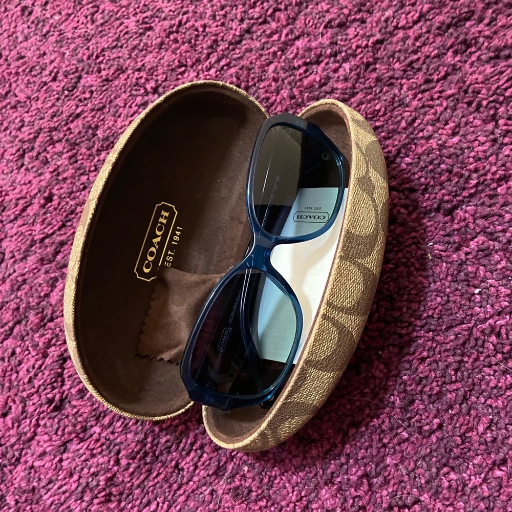 Blue Coach sunglasses